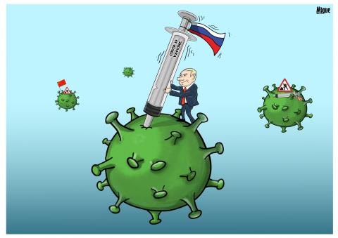 Russia S Coronavirus Vaccine Cartoon Movement