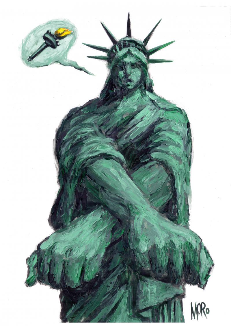 Cartoon about the US elections