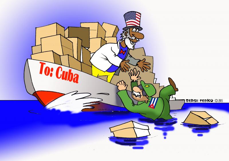 US loosens embargo on Cuba Cartoon Movement