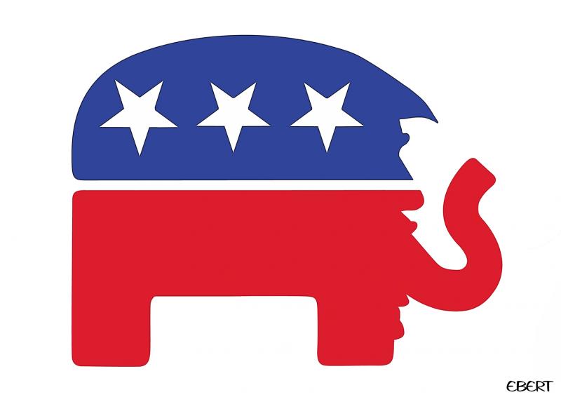 Grand Old Trump Party Logo | Cartoon Movement
