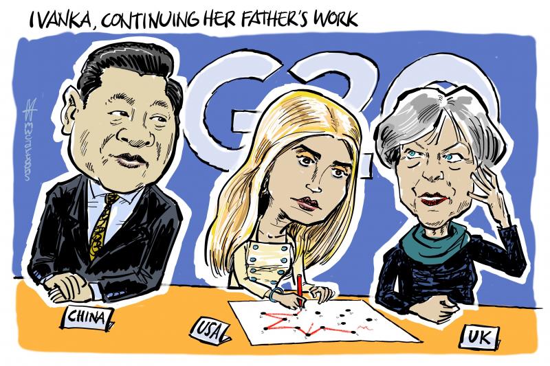 Ivanka Trump Continuing Father S Difficult Work Cartoon Movement