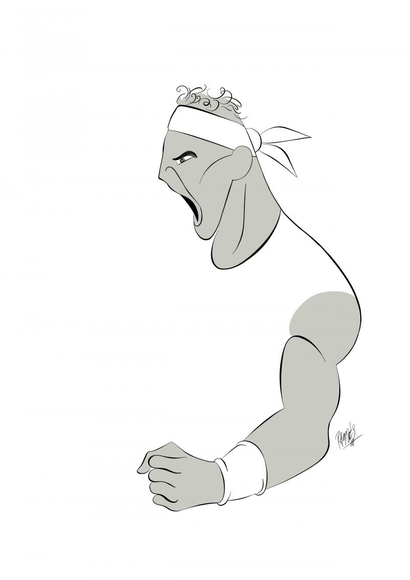 Rafael Nadal Cartoon Movement