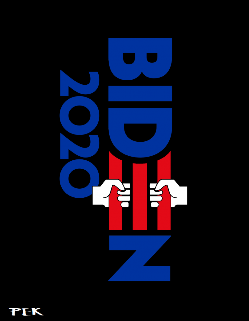 Joe Biden For Prison Biden 2020 Logo Cartoon Movement
