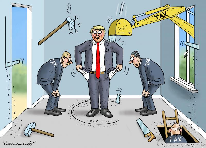 Tax By Trump Cartoon Movement